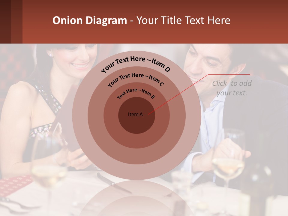 A Man And Woman Sitting At A Table With A Menu PowerPoint Template