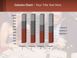 A Man And Woman Sitting At A Table With A Menu PowerPoint Template