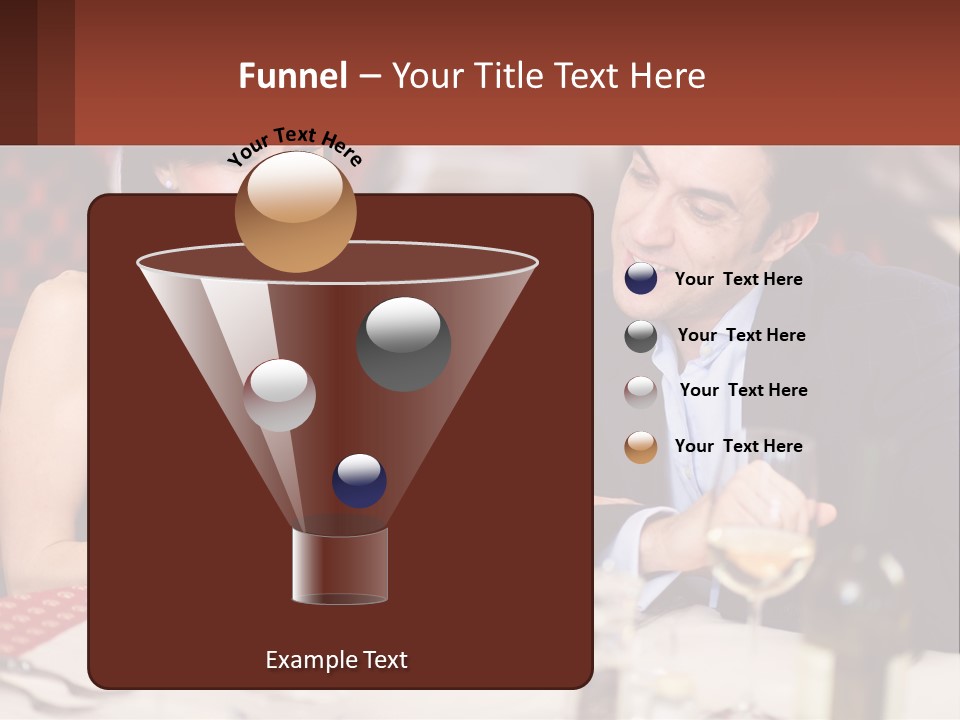 A Man And Woman Sitting At A Table With A Menu PowerPoint Template