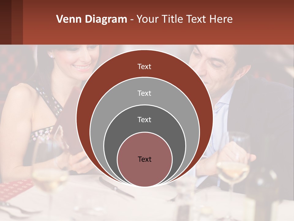 A Man And Woman Sitting At A Table With A Menu PowerPoint Template