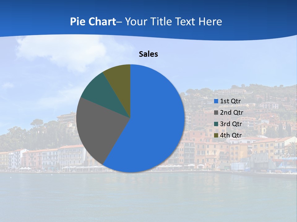 A Large Body Of Water With Buildings On Top Of It PowerPoint Template