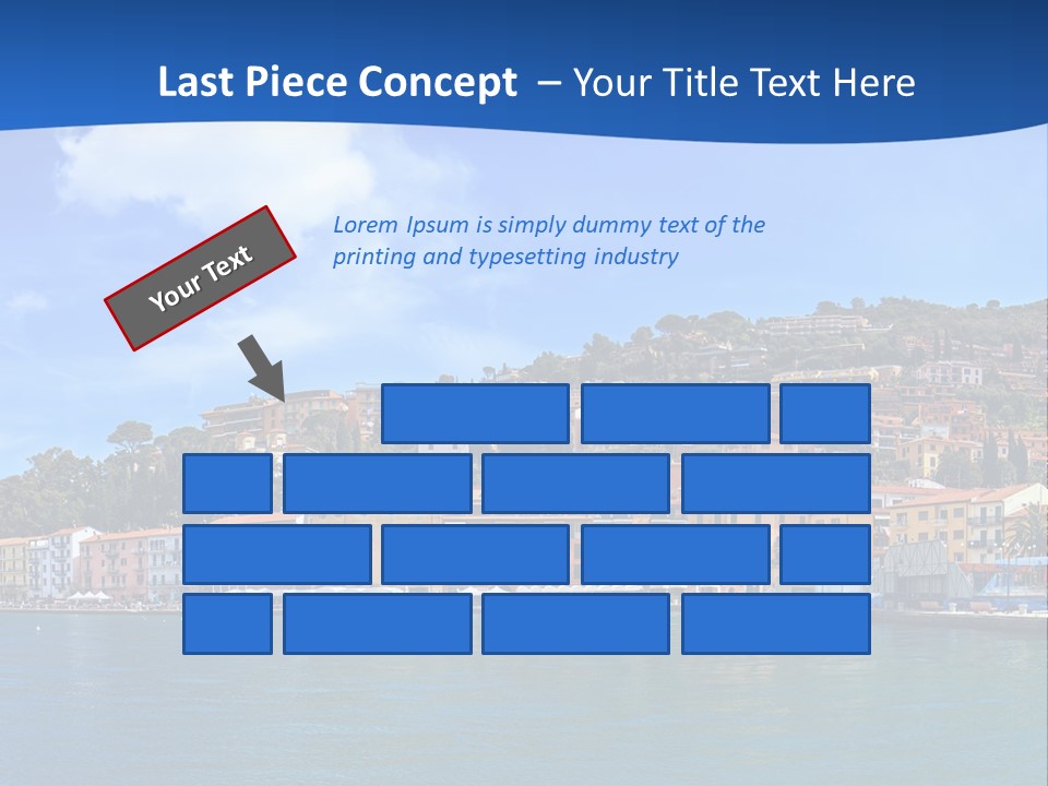 A Large Body Of Water With Buildings On Top Of It PowerPoint Template