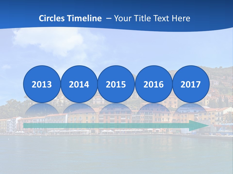 A Large Body Of Water With Buildings On Top Of It PowerPoint Template