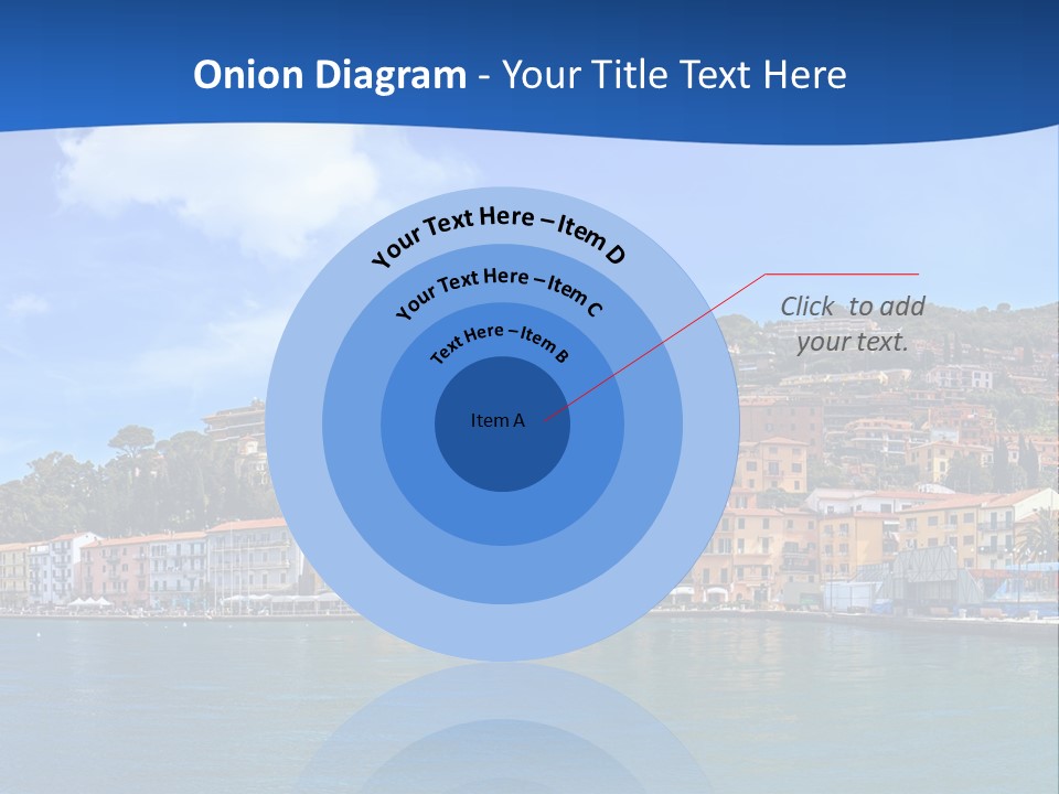 A Large Body Of Water With Buildings On Top Of It PowerPoint Template
