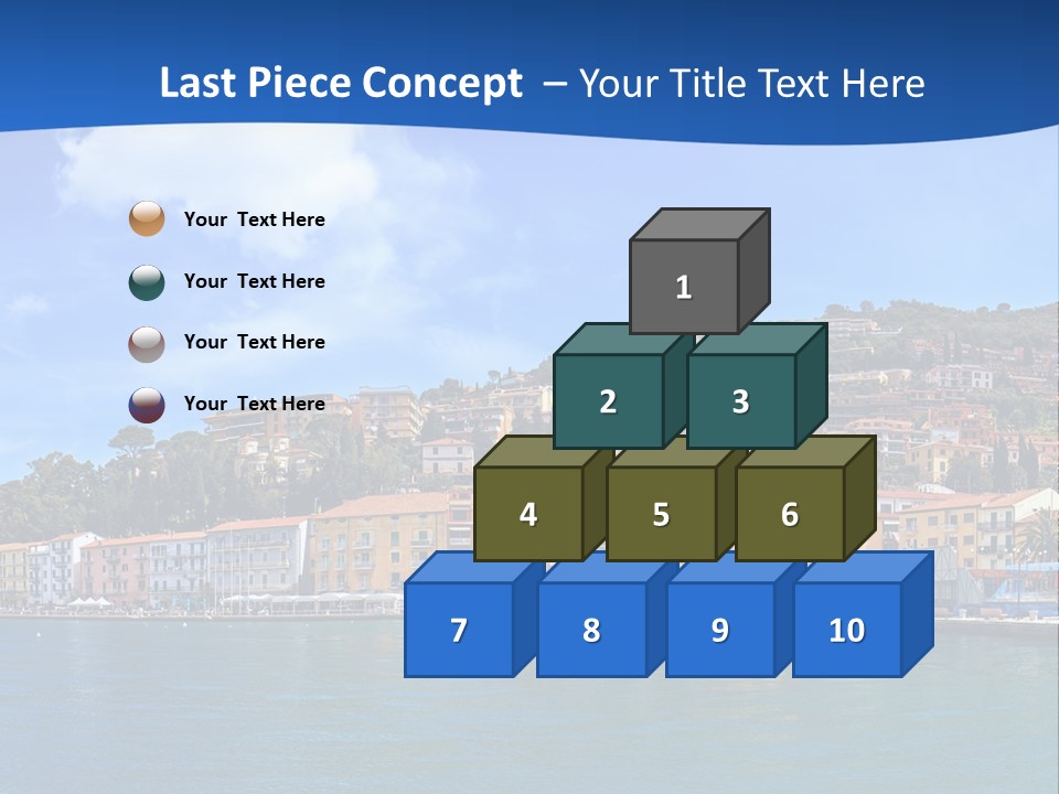 A Large Body Of Water With Buildings On Top Of It PowerPoint Template