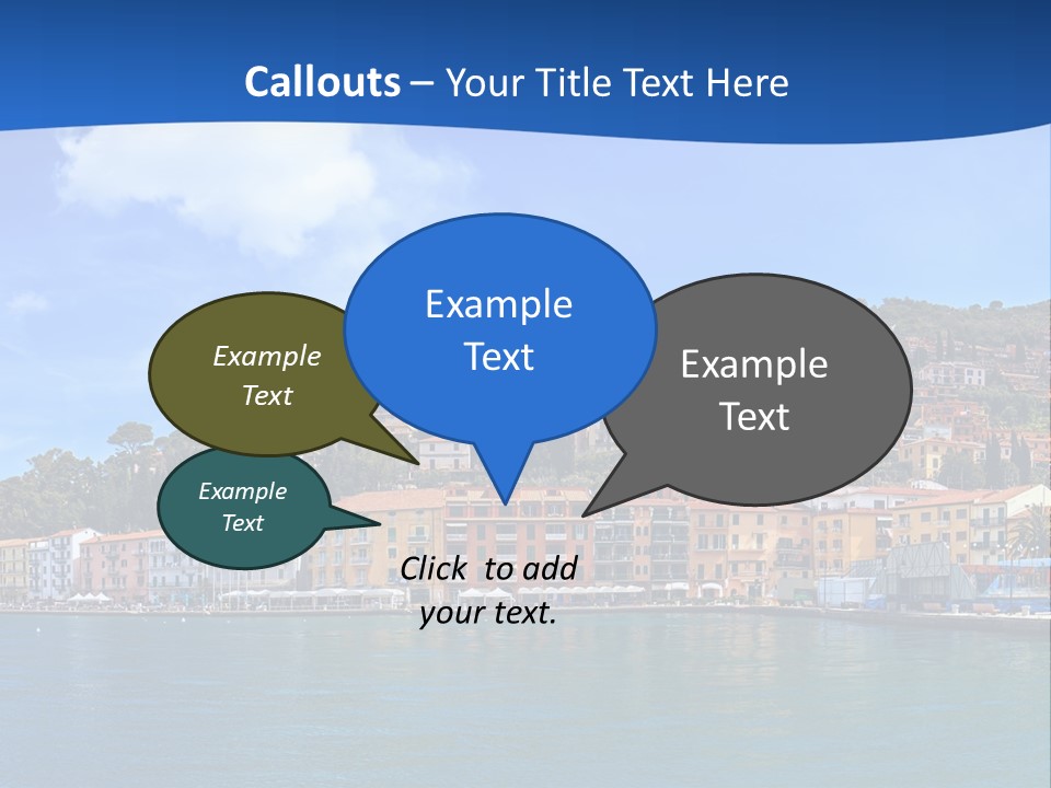 A Large Body Of Water With Buildings On Top Of It PowerPoint Template