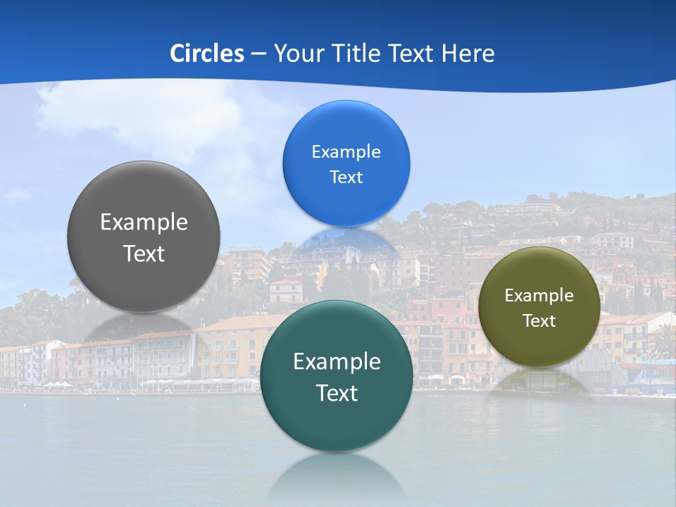 A Large Body Of Water With Buildings On Top Of It PowerPoint Template