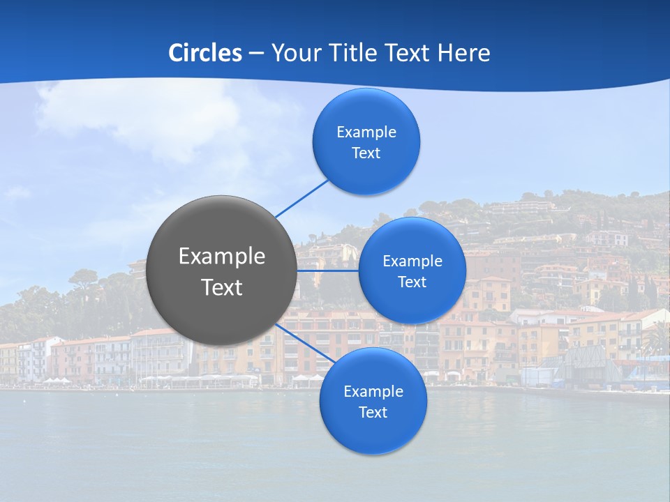 A Large Body Of Water With Buildings On Top Of It PowerPoint Template
