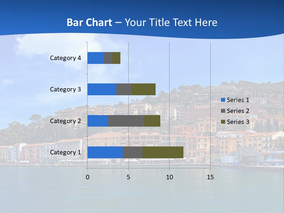 A Large Body Of Water With Buildings On Top Of It PowerPoint Template