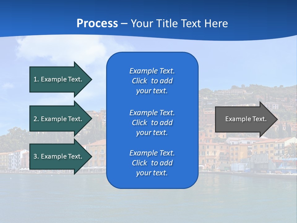 A Large Body Of Water With Buildings On Top Of It PowerPoint Template
