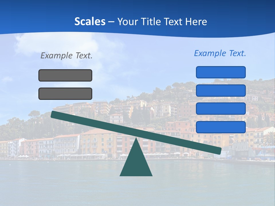 A Large Body Of Water With Buildings On Top Of It PowerPoint Template