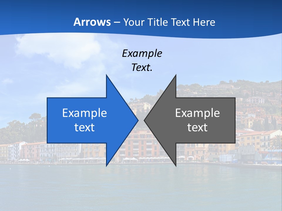A Large Body Of Water With Buildings On Top Of It PowerPoint Template