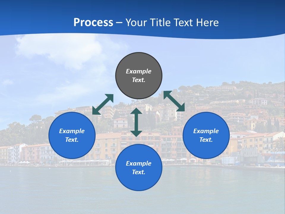 A Large Body Of Water With Buildings On Top Of It PowerPoint Template