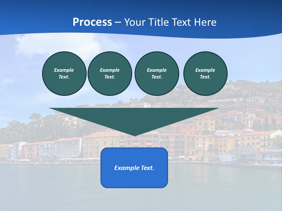 A Large Body Of Water With Buildings On Top Of It PowerPoint Template