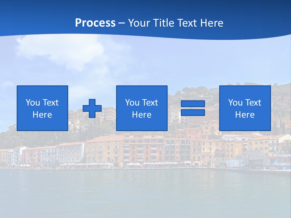 A Large Body Of Water With Buildings On Top Of It PowerPoint Template