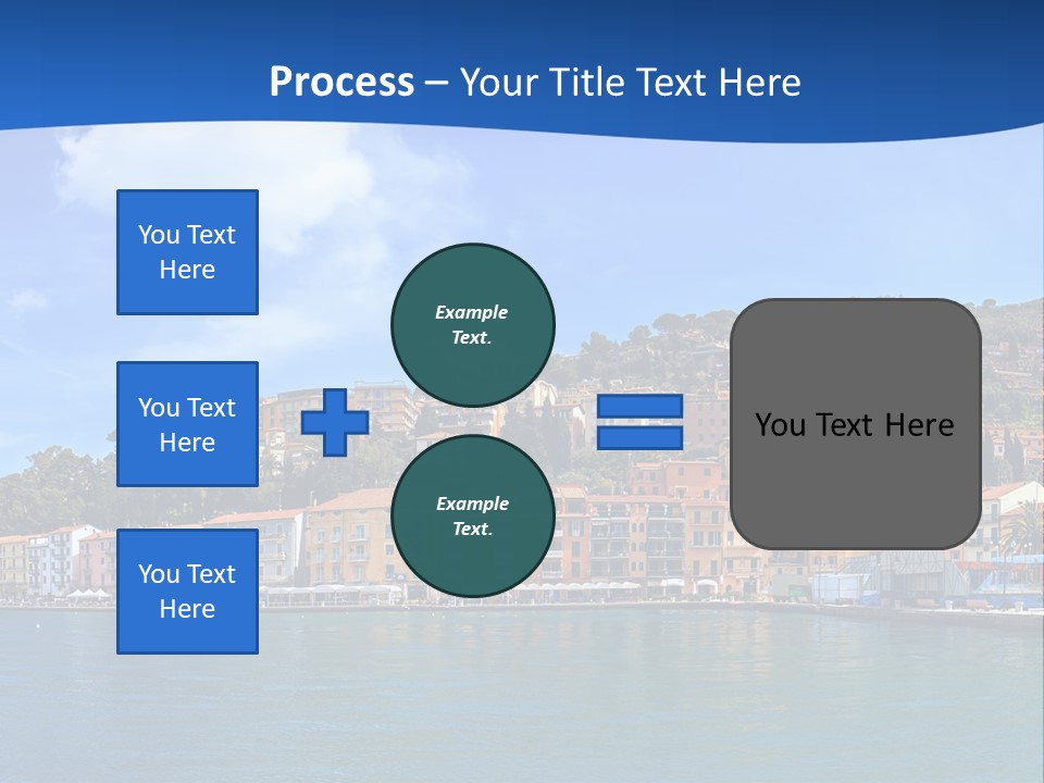 A Large Body Of Water With Buildings On Top Of It PowerPoint Template