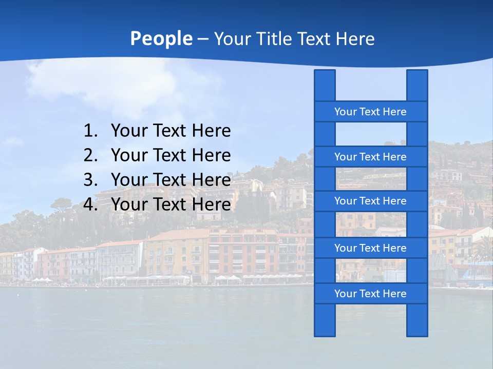 A Large Body Of Water With Buildings On Top Of It PowerPoint Template