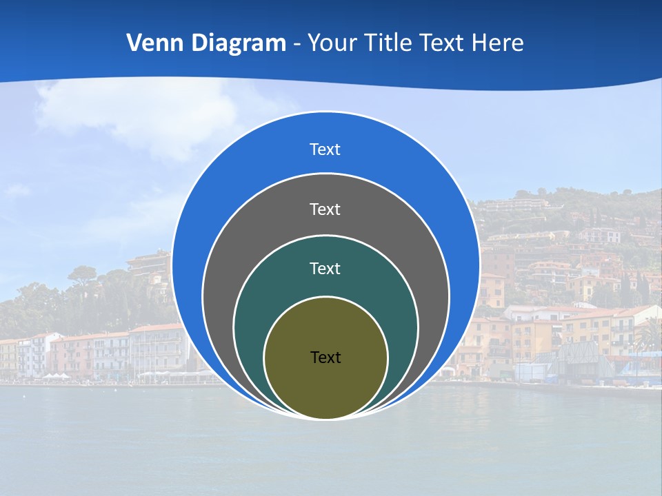 A Large Body Of Water With Buildings On Top Of It PowerPoint Template