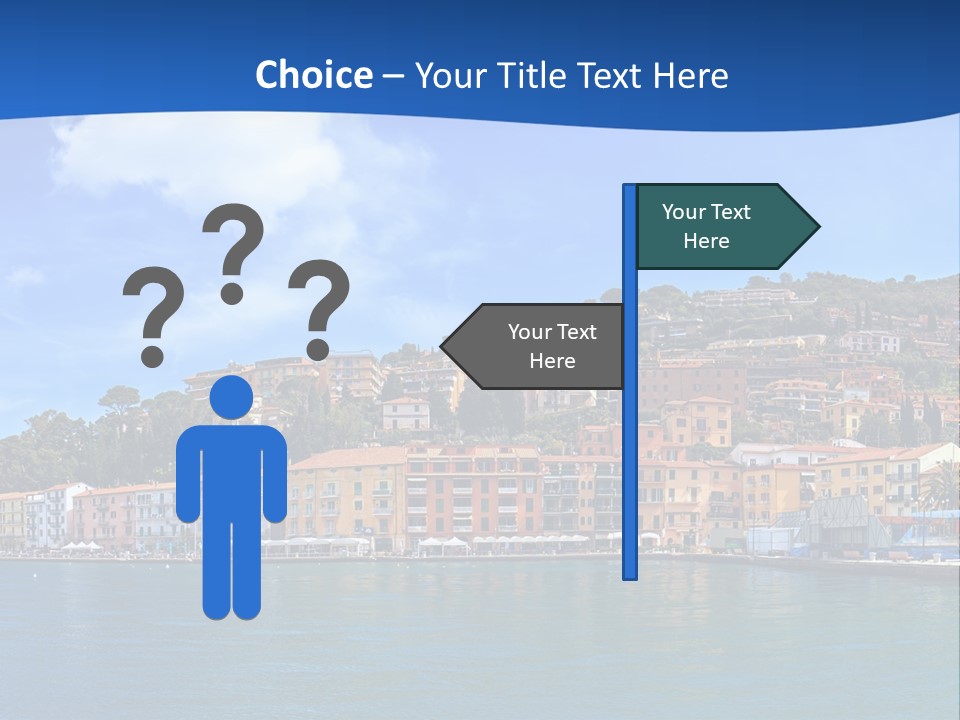 A Large Body Of Water With Buildings On Top Of It PowerPoint Template