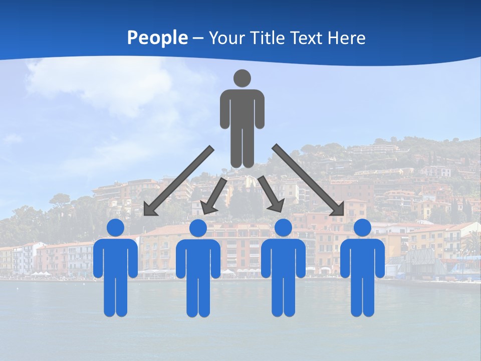 A Large Body Of Water With Buildings On Top Of It PowerPoint Template