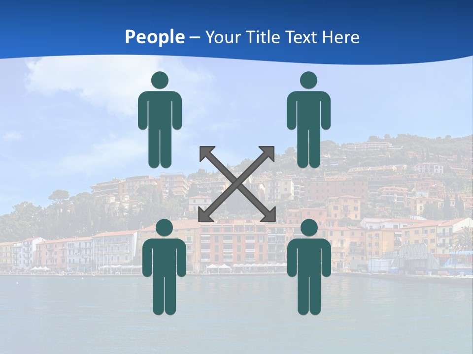 A Large Body Of Water With Buildings On Top Of It PowerPoint Template