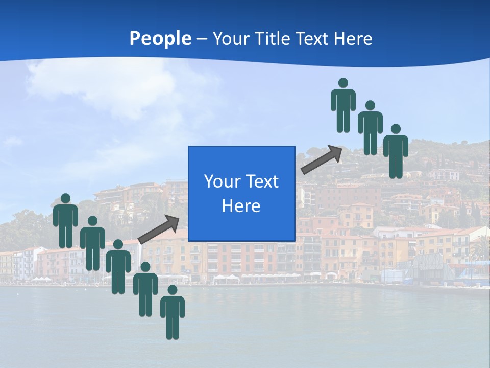 A Large Body Of Water With Buildings On Top Of It PowerPoint Template