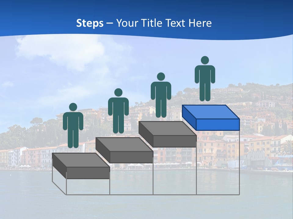 A Large Body Of Water With Buildings On Top Of It PowerPoint Template