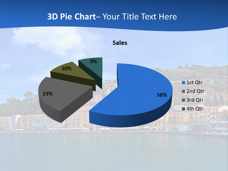 A Large Body Of Water With Buildings On Top Of It PowerPoint Template