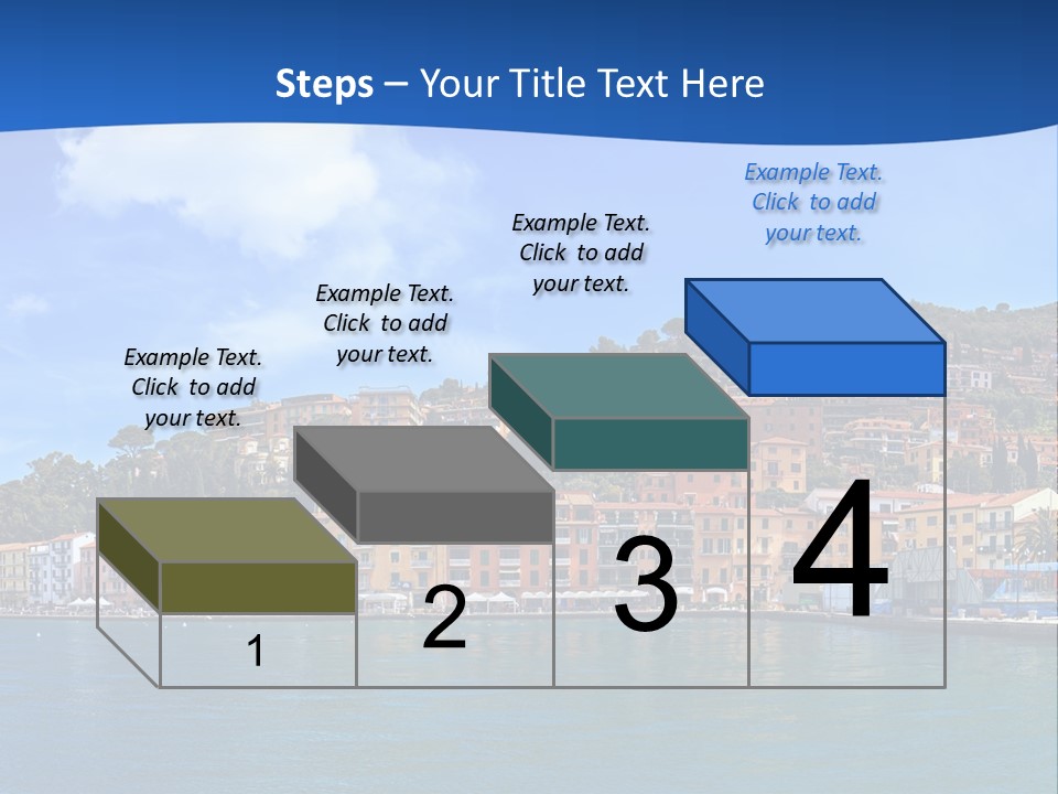 A Large Body Of Water With Buildings On Top Of It PowerPoint Template