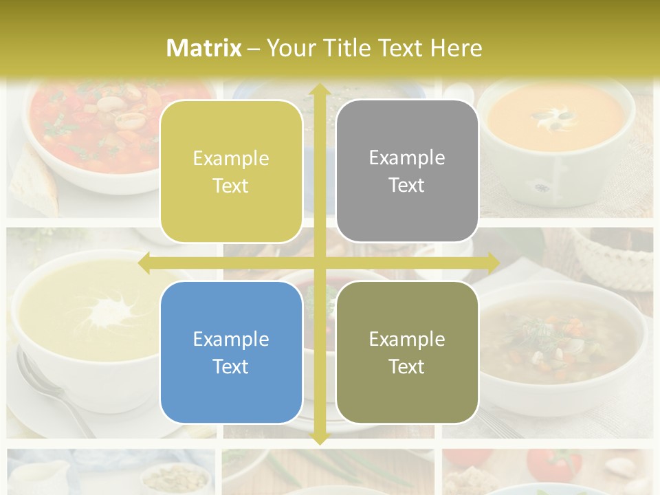 A Series Of Photos Showing Different Types Of Soups PowerPoint Template