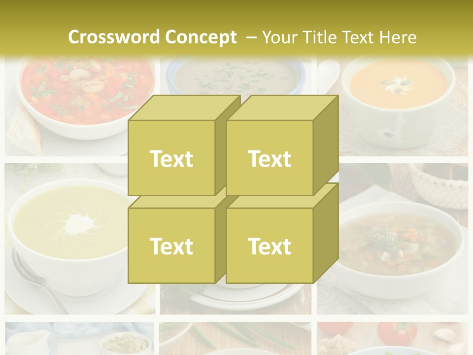 A Series Of Photos Showing Different Types Of Soups PowerPoint Template