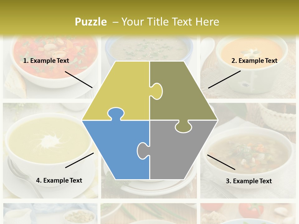 A Series Of Photos Showing Different Types Of Soups PowerPoint Template