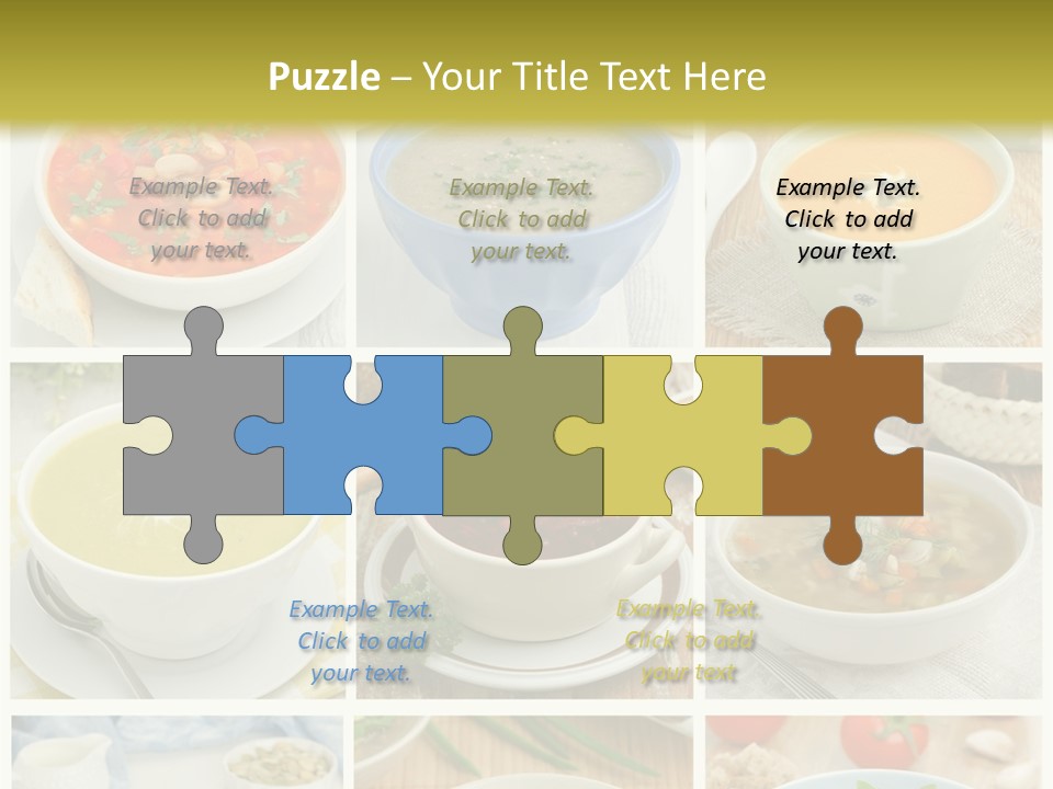 A Series Of Photos Showing Different Types Of Soups PowerPoint Template