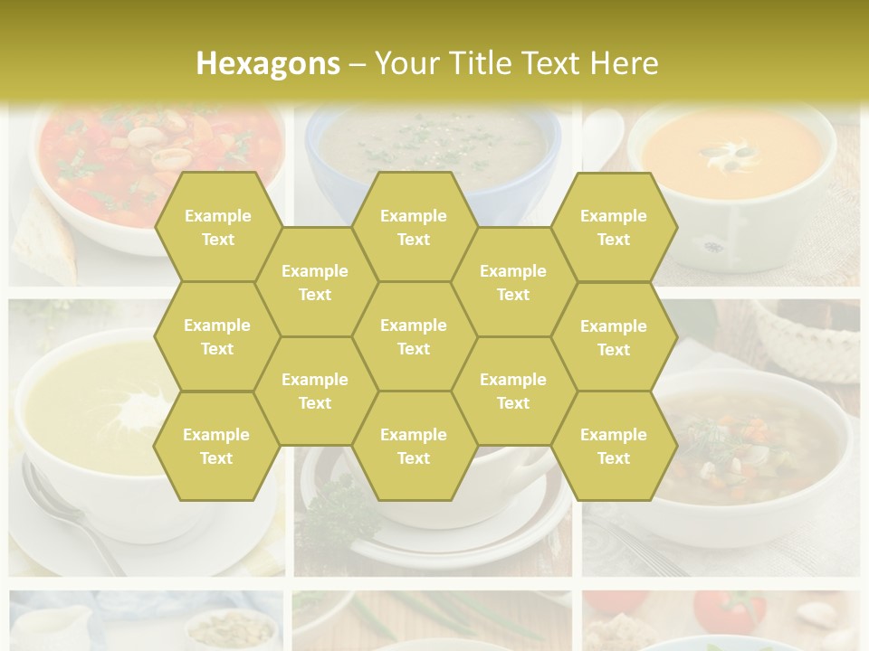 A Series Of Photos Showing Different Types Of Soups PowerPoint Template