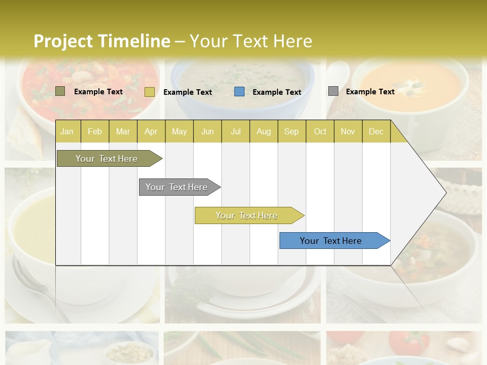 A Series Of Photos Showing Different Types Of Soups PowerPoint Template
