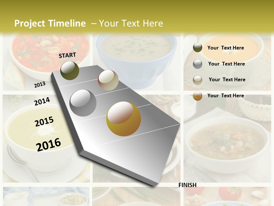 A Series Of Photos Showing Different Types Of Soups PowerPoint Template