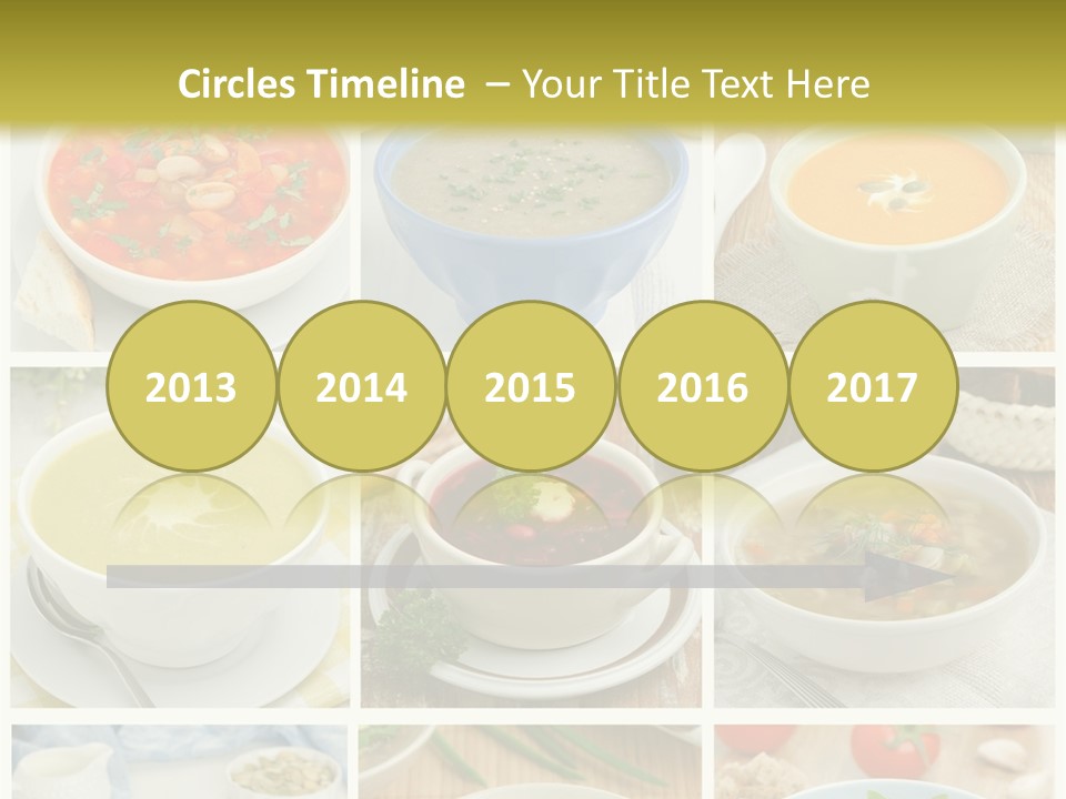A Series Of Photos Showing Different Types Of Soups PowerPoint Template