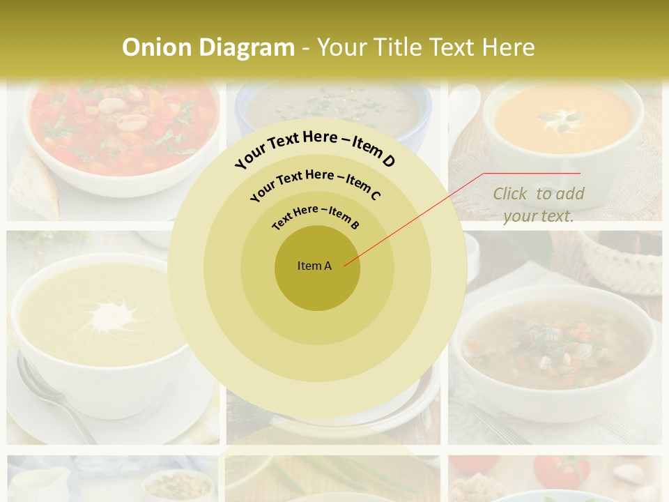 A Series Of Photos Showing Different Types Of Soups PowerPoint Template
