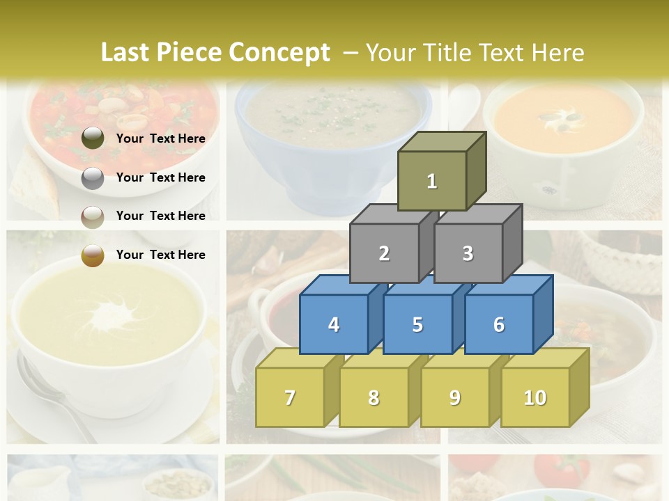 A Series Of Photos Showing Different Types Of Soups PowerPoint Template