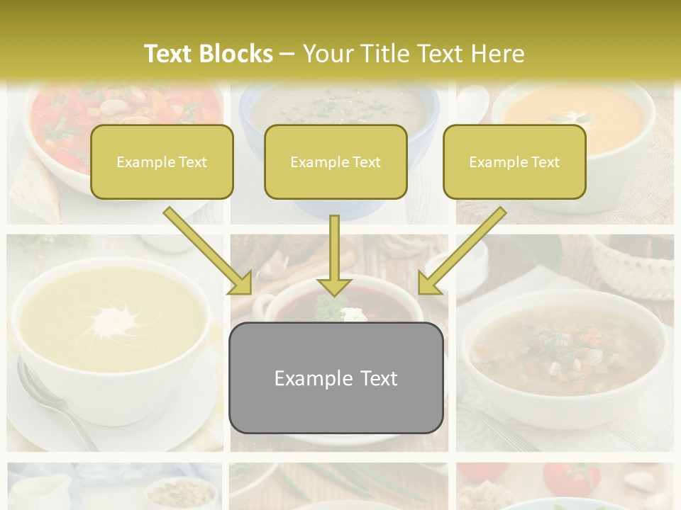 A Series Of Photos Showing Different Types Of Soups PowerPoint Template