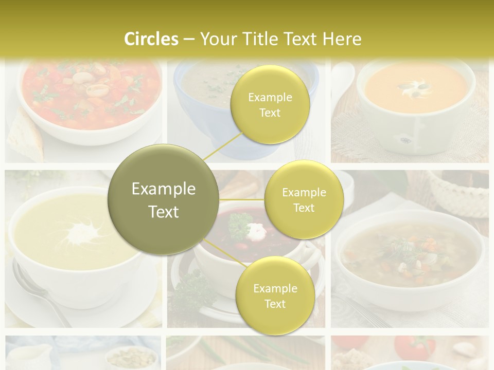 A Series Of Photos Showing Different Types Of Soups PowerPoint Template
