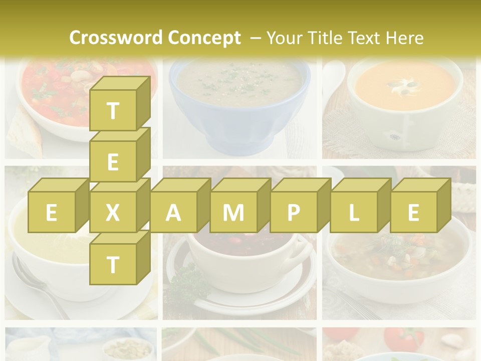 A Series Of Photos Showing Different Types Of Soups PowerPoint Template