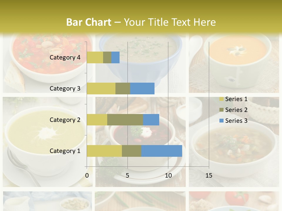 A Series Of Photos Showing Different Types Of Soups PowerPoint Template