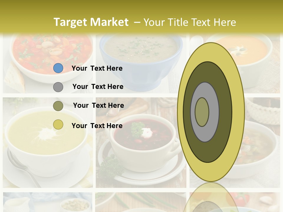 A Series Of Photos Showing Different Types Of Soups PowerPoint Template
