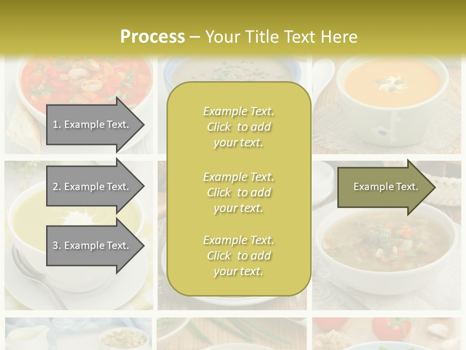 A Series Of Photos Showing Different Types Of Soups PowerPoint Template
