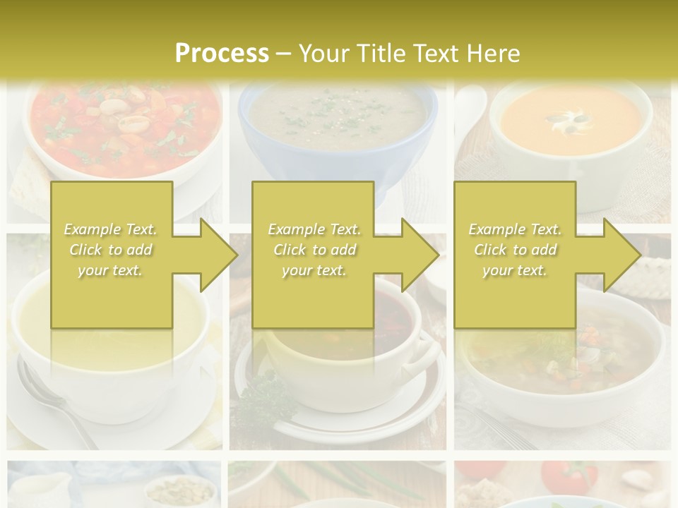 A Series Of Photos Showing Different Types Of Soups PowerPoint Template