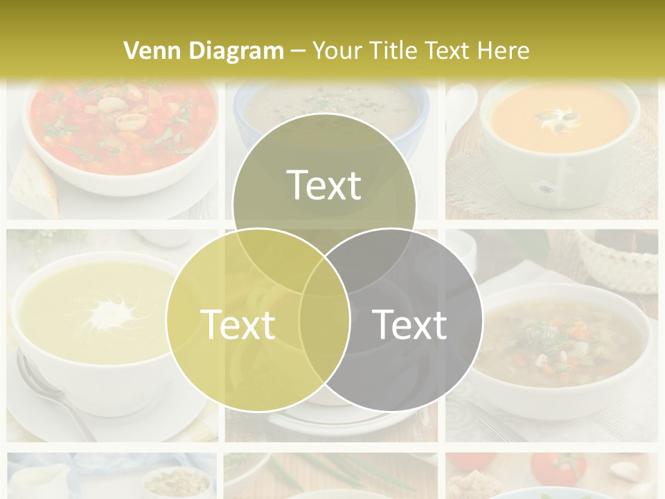 A Series Of Photos Showing Different Types Of Soups PowerPoint Template