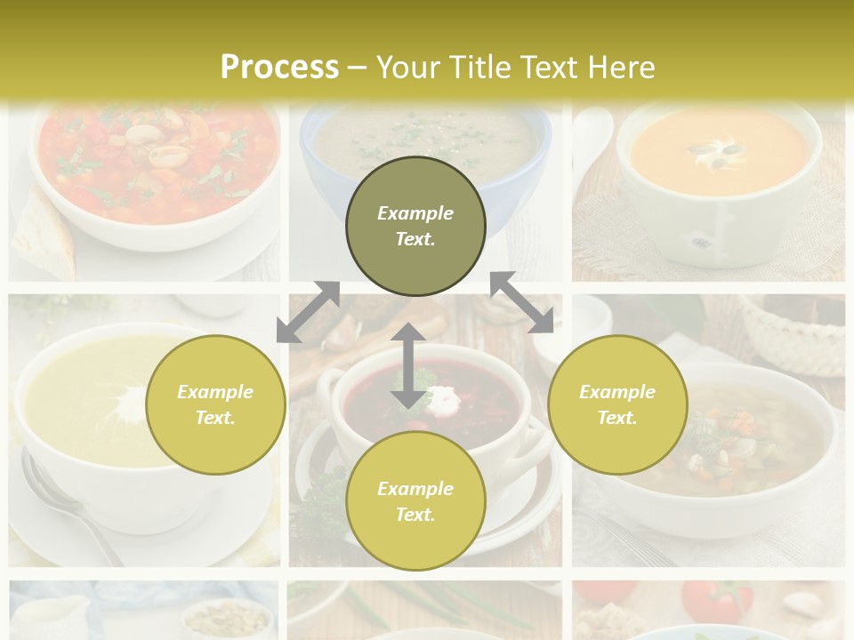 A Series Of Photos Showing Different Types Of Soups PowerPoint Template