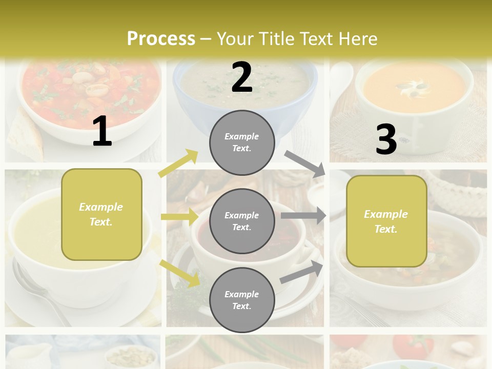 A Series Of Photos Showing Different Types Of Soups PowerPoint Template