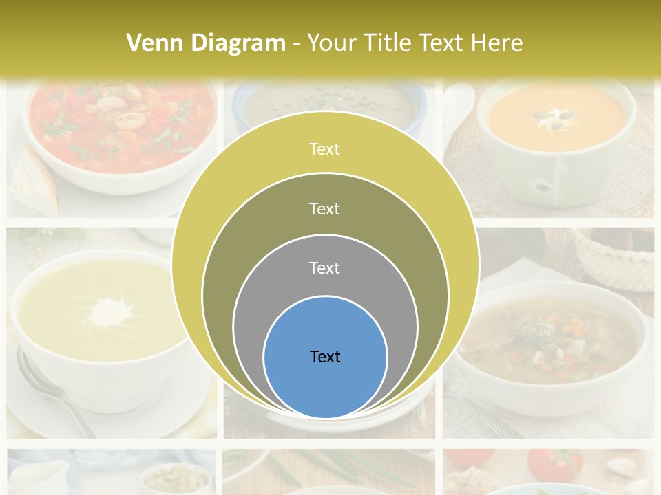 A Series Of Photos Showing Different Types Of Soups PowerPoint Template